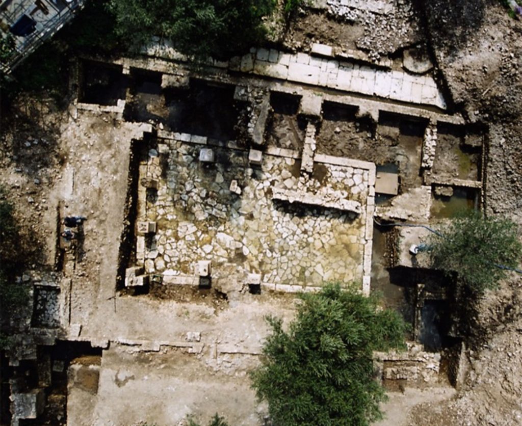 The agora of the city of Panormos at Fiscardo, Cephalonia.