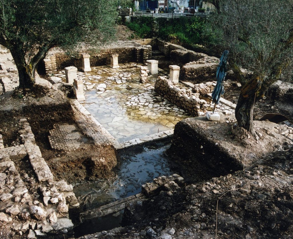 The agora of the city of Panormos at Fiscardo, Cephalonia.